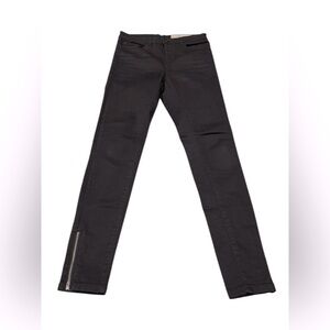 Esmara Women Super Skinny Jeans Black with Zipper Detail Size 12